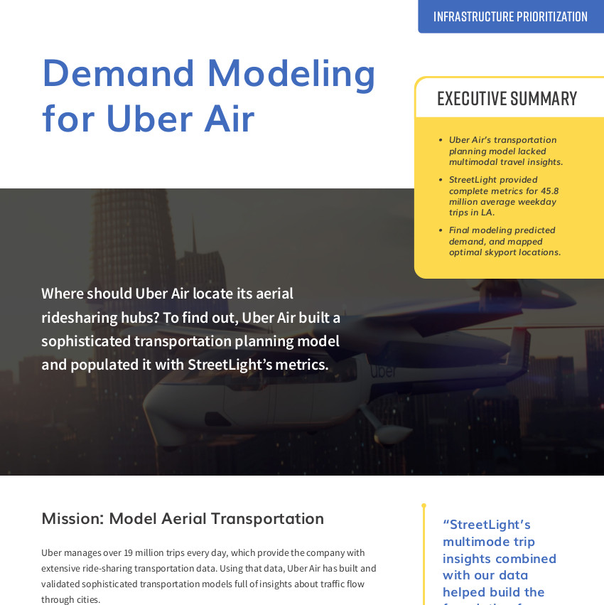 Choosing Locations for Uber Air Thank You